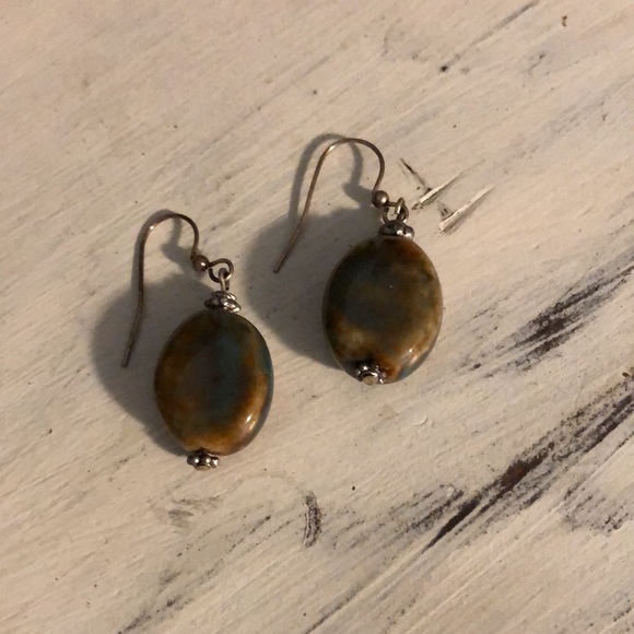 * Cool EarRiNgs * turquoise and earthy tones * - Picture 1 of 6